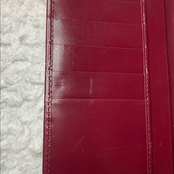 Gucci Vintage Rare Calf Pony Hair & Leather Oxblood Bi-fold Long Kisslock Wallet - Picture 11 of 14